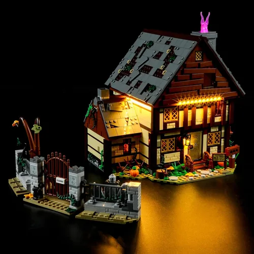 Vista 2 de BRIKSMAX Kit de iluminación LED para LEGO-21341 Disney Hocus Pocus: The Sanderson Sisters' Cottag, compatible con el modelo de bloques