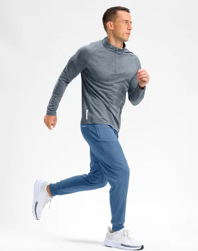 Vista 7 de G Gradual Pantalones deportivos de golf para hombre con bolsillos con cremallera, pantalones elásticos ajustados para correr, trabajo y correr