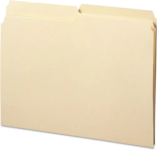 Vista 12 de Smead Carpetas de archivo tamaño carta, pestaña reforzada de corte 1/3, posiciones surtidos, tamaño carta, carpetas Manila 8.5 x 11, 100 por caja
