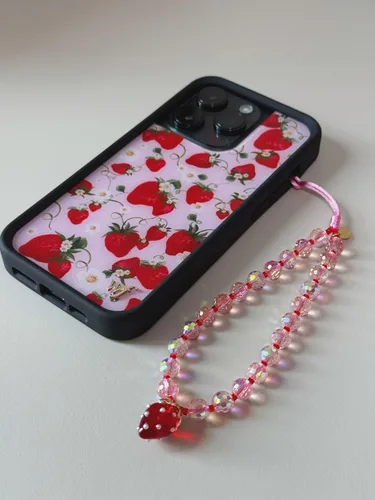 Vista 26 de Drawwind Correa con cuentas para teléfono con pulsera universal, cordón para teléfono celular lindo, pulsera de muñeca con cuentas, cadena de hilo