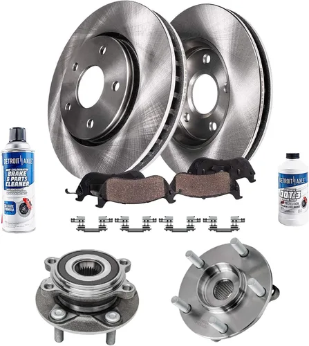 Vista 25 de Detroit Axle - Rotores de freno para Ford Mustang 2015 2016 2017 2018 2019 2020 2021 2022 2023 Rotores de freno de disco 2016 2017 2018 2019