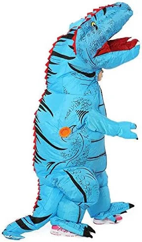 Vista 5 de JYZCOS Inflatable Dinosaur Costume Air Blow Up Fancy Dress