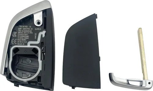 Vista 3 de Horande Funda de repuesto para llavero de 4 botones para BMW X1 X2 X3 X5 X6 M5 M6 M40i X5M 1 2 5 6 7 Series 530i 320 325I - Carcasa para llavero