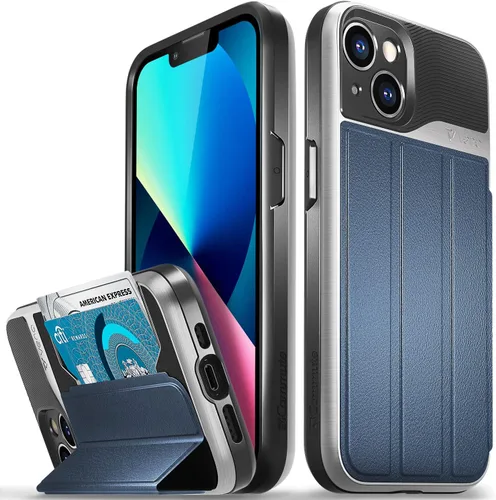Vista 29 de VENA vCommute - Funda tipo cartera compatible con Apple iPhone 11 (6.1 pulgadas 2019), (protección contra caídas de grado militar) con tapa y ranura