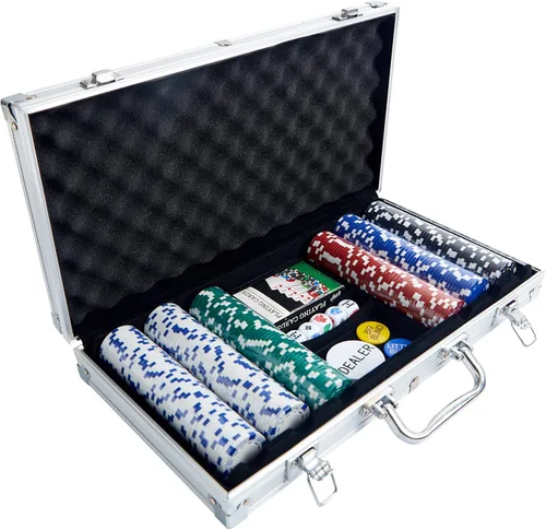 Vista 9 de 200291/DOM Texas Hold em Poker Case y 300 Chip Pro Champ Set, estándar, múltiple