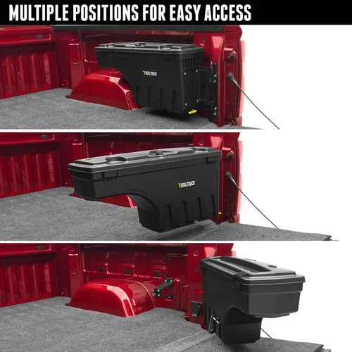 Vista 2 de RealTruck Undercover SwingCase - Caja de almacenamiento para caja de camioneta SC404D Compatible con Toyota Tundra 2023-2025