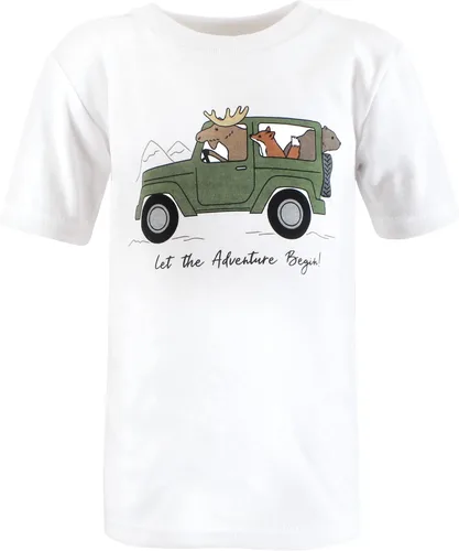 Vista 3 de Hudson Baby - Camisetas de manga corta para bebé unisex Animal Adventure