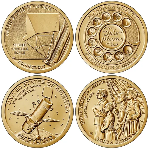 Vista 4 de 2018 D - 2025 D Mint First 29 Coins of American Innovation Dollars Uncirculated