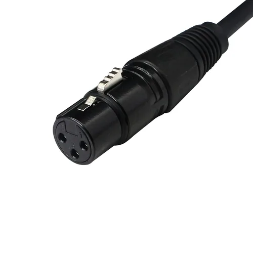 Vista 2 de (3.3 ft) DMX Stage Light Cable, DJ XLR Cable, SinLoon hembra XLR de 3 pines a conector XLR DMX macho de 5 pines para luz de cabeza móvil con entrada