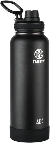 Vista 43 de Takeya Actives Botella de Agua con Tapa de Boquilla, Botella con Doble Aislamiento de Acero Inoxidable, Apta para Lavavajillas y Sin BPA, Botella