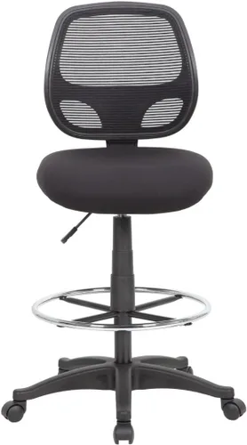 Vista 8 de Boss Office Products Taburete de malla de grado comercial, negro
