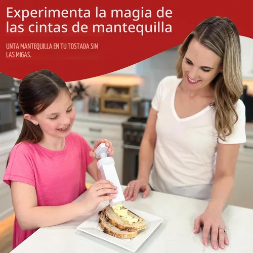 Vista 3 de MAX SPACE - Molinillo de mantequilla – Diseñado en Estados Unidos + fabricado en China – Dispensador de mantequilla Transparente