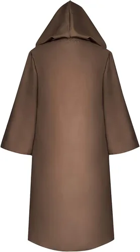 Vista 3 de HRSTUYL Capa para hombre vestidos para mujer capa con capucha para mujer capa de brujas capa medieval con capucha disfraz de mago