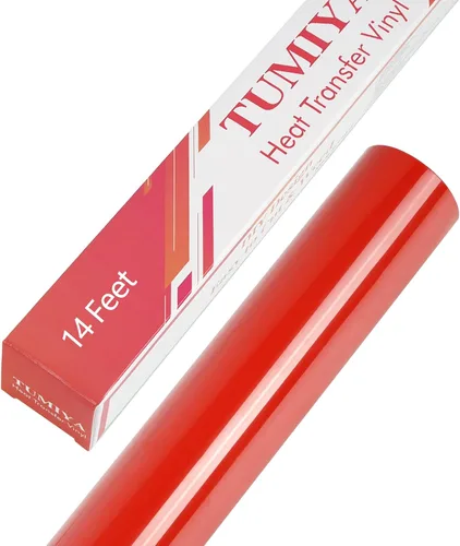 Vista 47 de TUMIYA - Rollo de vinilo para transferencia de calor (100.1 x 14.8 ft, vinilo adhesivo brillante HTV (rosa)