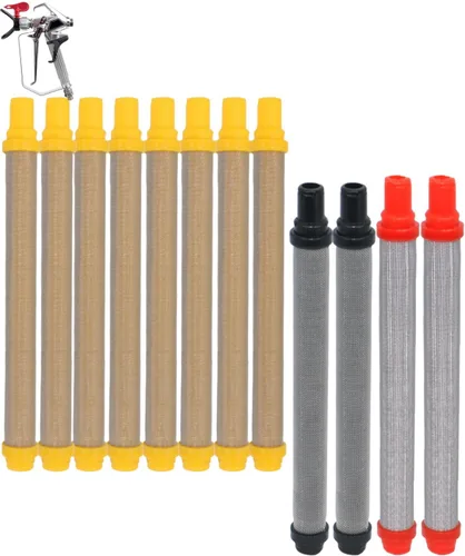 Vista 9 de 11 filtros de pistola de pulverización sin aire de malla negra 70, compatibles con Titan 581-062, 0089959, 0516732; Wagner 0089959, 0154675