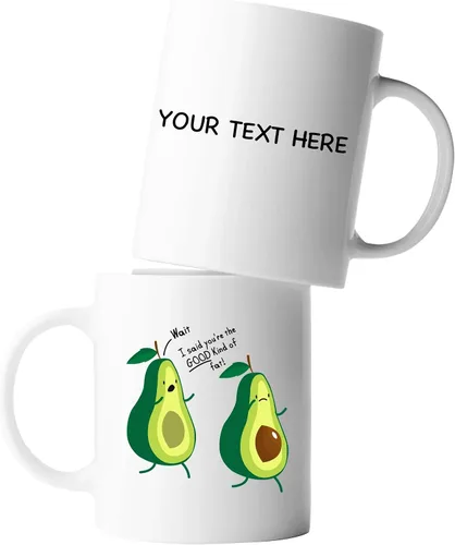 Vista 9 de Funny Avocado Lover You're The Good Kind Of Fat Funny Couples Gifts to Wife Girlfriend from Husband Boyfriend Nutritionist Gifts Vegan Vegetarian