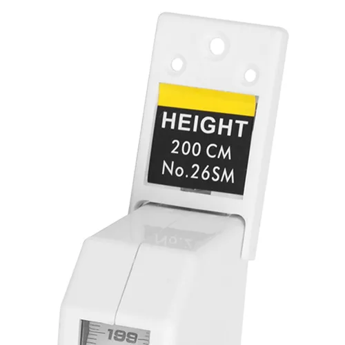 Vista 9 de Cinta métrica de altura, 6.6 ft retráctil para adultos y niños, herramienta de medición de metal para medición de altura (blanco)