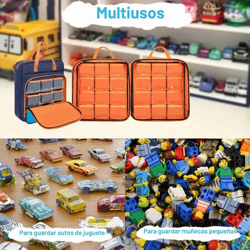 Vista 5 de CURMIO Estuche de almacenamiento portátil compatible con autos de juguete