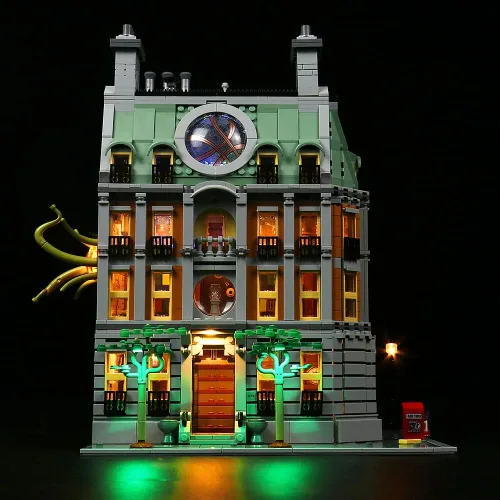 Vista 5 de Kit de luces LED para Sanctum Sanctorum, iluminación de bricolaje compatible con juego de construcción modular 76218 (sin modelo), luz decorativa