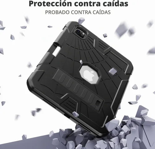 Vista 7 de TSQQST Funda para iPad Pro de 11 pulgadas de 4ª generación 2022 con soporte para lápices, protección de cuerpo completo a prueba de niños, funda