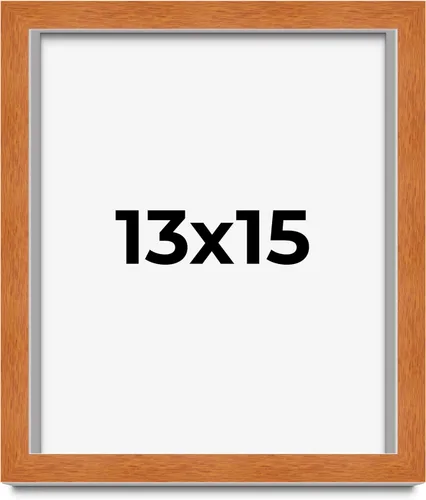 Vista 292 de Marco de 3 x 3 pulgadas de madera maciza de nuez y miel marrón con plexiglás acrílico UV, respaldo de tablero de espuma y accesorios para colgar
