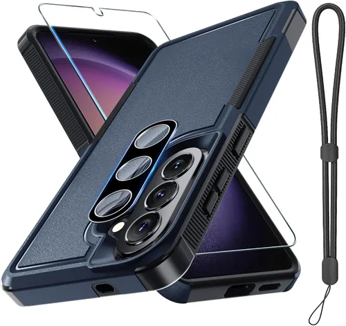 Vista 43 de Funda para Samsung Galaxy S24 FE, Cuerpo Completo Resistente de Servicio Pesado Robusta a Prueba de Golpes Funda Protectora para Teléfono con Correa
