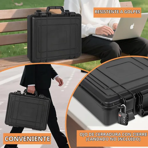 Vista 6 de Estuche rígido resistente para portátiles y accesorios de 15,6
