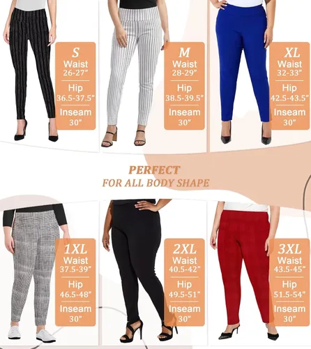 Vista 4 de Hybrid & Company Super Comfy Stretch with Full Elastic Waist Pull On Millennium Twill Pant