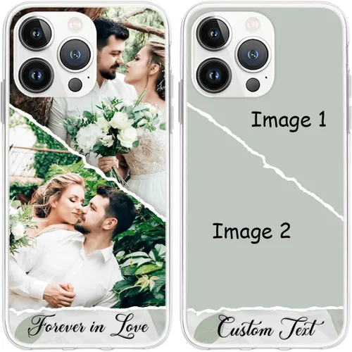 Vista 11 de CUBICER Fundas personalizadas para teléfono con foto personalizada de cumpleaños, a prueba de golpes, texto personal, funda transparente, regalos