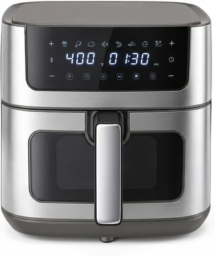 Vista 8 de 8-in-1 Air Fryer 6 Quarts, Airfryer with Presets and Window Black