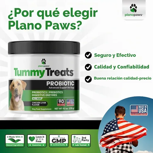 Vista 3 de Probióticos para perros, 90 masticables blandos - Probiótico para perros