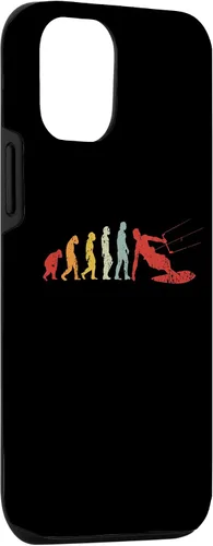 Vista 3 de iPhone 15 Retro Kitesurf Kite Surfer Evolution Boarding Ape Kitesurfer Case