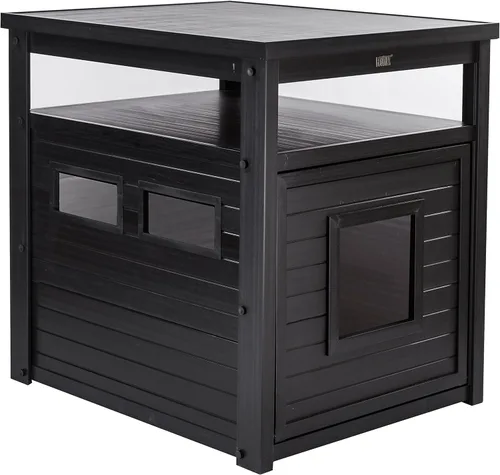 Vista 2 de Caja de aserrín/mesa auxiliar ECOFLEX Litter Loo., Espresso Negro