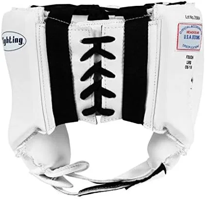 Vista 6 de Fighting Sports USA Boxing Comp Headgear (cara abierta), blanco, mediano