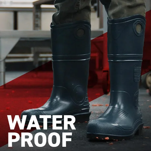 Vista 7 de Dunlop 8908603 Durapro - Botas con puntera de acero de seguridad, material de PVC de polimezcla 100% impermeable, cómodas plantillas energizantes