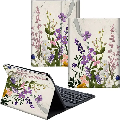 Vista 59 de Funda para Samsung Galaxy Tab S6 Lite 2022/2020 Teclado inalámbrico desmontable y cubierta de cuero PU Funda protectora para Samsung Galaxy Tab S6