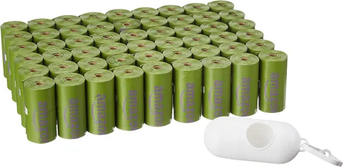 Vista 9 de AmazonBasics Bolsas Mejoradas para Desechos de Perro con Dispensador y Clip para Correa - 270 Unidades, Mango Brasileño