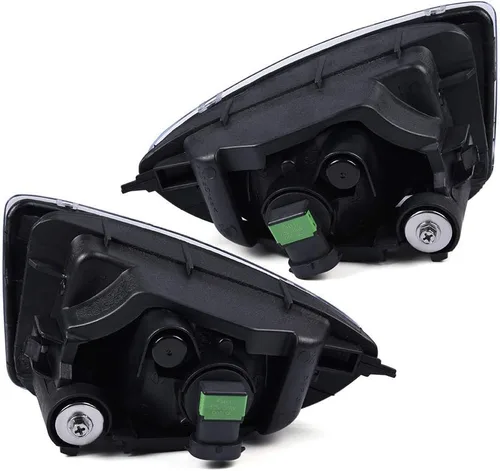 Vista 8 de CNNELL Conjunto de luces antiniebla para parachoques delantero izquierdo y derecho compatible con Honda Civic 2004-2005 Lente transparente