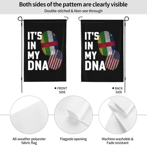 Vista 6 de The Central African Republic It's in My DNA Garden Flag 28"x40" Inch Double Sided Garden Flags Home Lawn Outdoor Decor Flags Party Banner Welcome