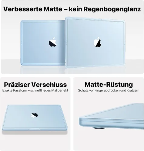 Vista 8 de Funda compatible con MacBook Air de 13 pulgadas M4 M3 M2 2025-2022, modelo de lanzamiento A3240 A3113 A2681, [Precisión de color de tono verdadero]