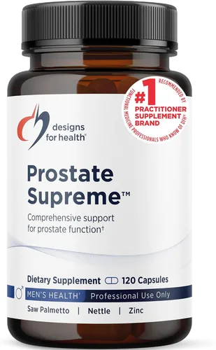 Vista 9 de Designs for Health Suplemento de próstata Saw Palmetto para hombres, próstata suprema con palma enana americana, DIM, vitaminas, ortiga, zinc +
