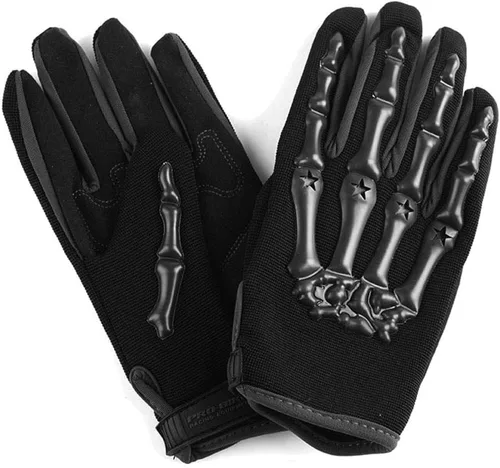 Vista 3 de Guantes adultos de motocross 1Storm para motocicleta, BMX, MX, ATV, bicicleta todoterreno, bicicleta, modelo de esqueleto para ciclismo
