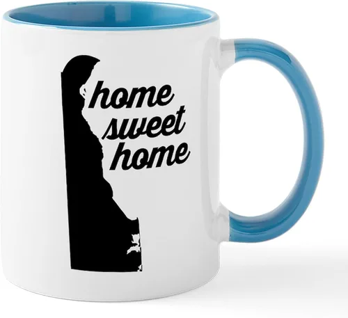 Vista 19 de CafePress Delaware (DE) Euro Mug Taza de café de cerámica de 11 oz (11.0 fl oz)