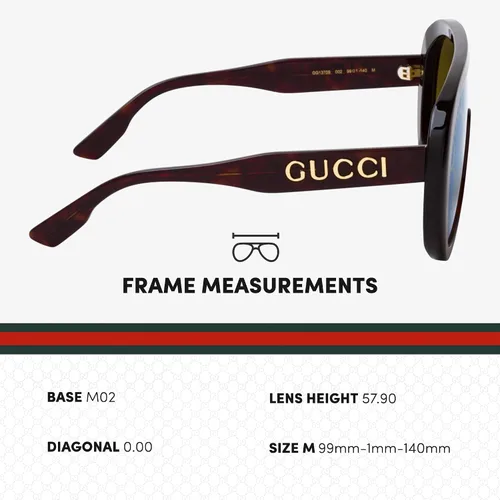 Vista 5 de Gucci GG0062S Aviator Shape Sunglasses wit Luxury Eyewear Kit