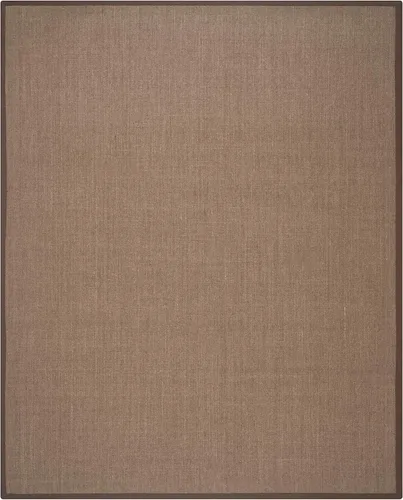 Vista 41 de Alfombra de sisal Safavieh, de color maíz y negro, tejida a mano, de la colección de fibras naturales; 5 x 8 pulgadas, NF441A, Tela, Gris / Gris