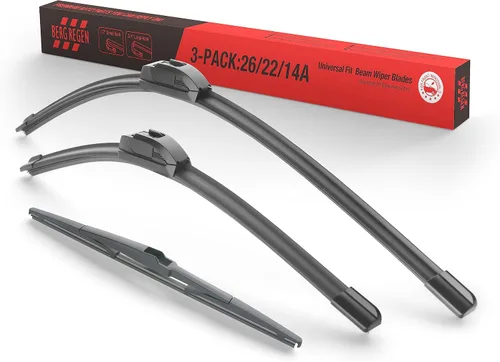 Vista 26 de BERG REGEN Escobillas limpiaparabrisas de 15"+15" con escobilla trasera de 13" - Juego de repuesto automotriz para Jeep Wrangler JK 2008 2009 2010