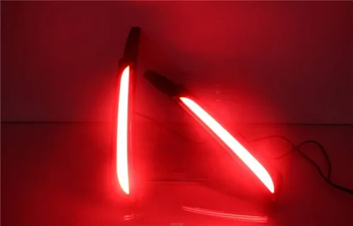 Vista 7 de Luz trasera del pilar del tronco del LED Freno de la columna de la lámpara LED Freno/Luz de conducción Reemplazo para Toyota Fortuner 2015-2017