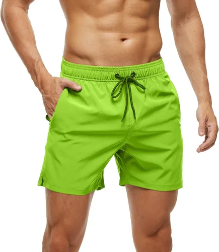Vista 3 de Traje de baño para hombre, para gimnasio, atletismo, entrenamiento, correr, deportes, golf, descanso, ropa casual de verano y playa