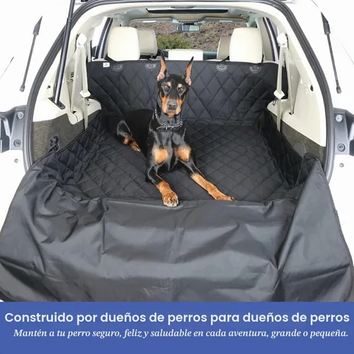 Vista 4 de Transportín para maletero de SUV para perros, empresa con base en EE. UU., S, Negro K9-Shield waterproof layer, non-slip backing, quick-release