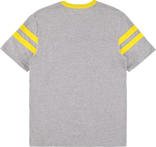 Vista 2 de Pokemon Camiseta de Pikachu Game para mujer, con manga de rayas y manga de rayas universitarias